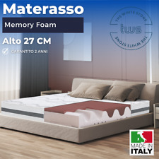 Materasso Memory Foam 27 cm | Ergonomico, Anallergico, Traspirante, Ortopedico