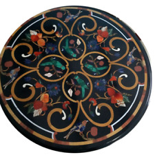 2'x2' Table Marble Inlay Top pietra Dura Home antique coffee dining Decor b97