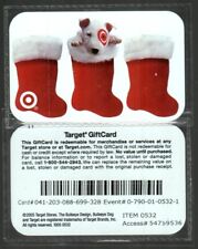 TARGET Bullseye in Christmas Stocking ( 2005 ) Gift Card ( $0 ) V1