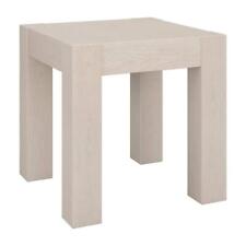 Meyer+Cross End/Side Table 22 Square Minimalist Contemporary MDF Alder White - Mumbai - India"