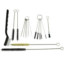 17PC Spray Gun Rifle Pistol Cleaning Brush Set - Black White Nylon Tube Nozzles