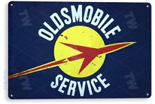 TIN SIGN Oldsmobile Service Metal Décor Parts Auto Sales Shop Barn Garage A730