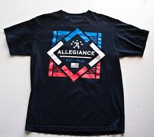 ALLEGIANCE STAY TRUE AUTHENTIC APPAREL T Shirt (Graphic Tee) Black M Cotton Mens