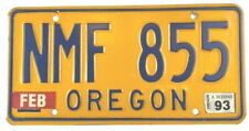 Vintage 1993 Oregon Auto License Plate Tag Garage Auto Wall Decor Collector