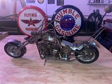 Motorcycle Scrap Metal Handcrafted 2.5 Ft Long Bike Motor Gas Oil Harley Decor