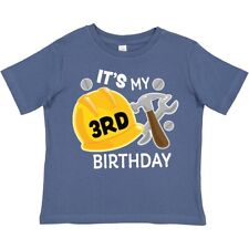 Inktastic Its My 3rd Birthday With Construction Tools Toddler T-Shirt Birthdays