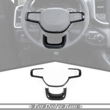 For 2019-2024 Dodge RAM 1500 Carbon Fiber Inner Steering Wheel Decor Cover Trim