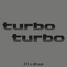 Turbo Automotive Vinyl Decal Sticker Transfer one pair