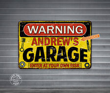 Personalized Garage Sign Work Shop Man Cave Mechanic Automotive Dad 108122002023