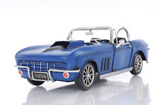 1960s Chevrolet Corvette Stingray Metal Car Model 18 Automobile Decor New"