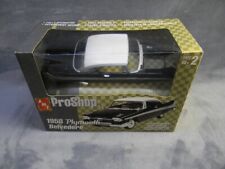 1/25 SCALE AMT 1958 PLYMOUTH BELVEDERE PRE-DECORATED BLACK PRO-SHOP MODEL KIT