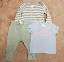 H & M Baby Girl Clothes Bundle 9 MONTHS Mixed Lot of 3 Items Pants Shirt