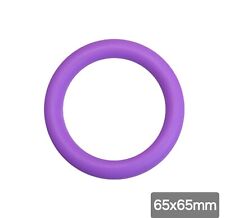 1 pc. Silicone Focal Bead, Beadable accessories Round ring Dark Purple