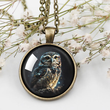 Owl Necklace, Owl Pendant, Owl Jewelry, Bird Necklace, Night Owl gift