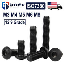 M3 M4 M5 M6 M8 Button Head Socket Cap Screws Grade 12.9 Black Oxide Allen Hex - Ontario - US