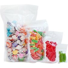 Clearance 100 Pcs Clear Mylar Flat & Stand Up Food Pouch Zip Lock Bags