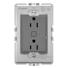 Adorne with Netatmo 15 Amp Smart Duplex Outlet, Magnesium - Miami - US