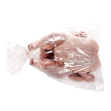 Poultry Bags .9 MIL Thick Clear Poly Food Bags - 8 X 4" X 18" - Pack of 1000 - "