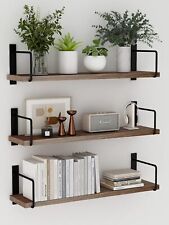 EALLRINEC Floating Shelves, 24 Inches Easy to Install Wall 24 In, Brown - Toronto - Canada