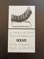 1970 Vintage Michel Boyer Designer Chair Minimalist French Furniture Print Ad - Toronto - Canada