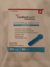 Cardinal Health 30 Gauge Universal Lancets 100 Count Sealed FREE SHIPPING - Rome - US