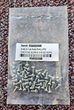 LOT (50) Machine Screws #4/40 x 1/4 Long Phillips Pan Head 316 Stainless Steel - Zeeland - US"