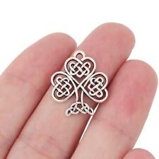 50 pcs Antique Silver Celtic Knot Tree Charms Pendants For Jewellery Making