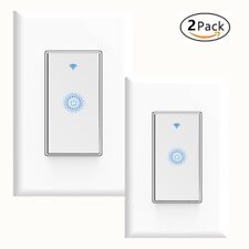 Smart Wifi Light Switch 2-Pack Works with Alexa Google Home Android IOS IFTTT - Columbus - US