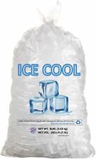 ICE Bags with Drawstring Portable Storage Commercial Heavy Duty, 8 lb. 50 count