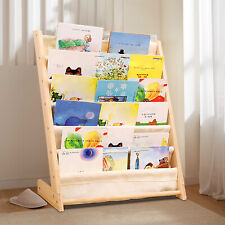 6-Layer Book Rack Children Kids Book Shelf Storage Stand Natural Beige Home Use - Toronto - Canada