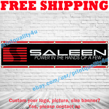 Saleen Automotive Banner Flag 2x8 ft Car Racing Show Garage Wall Sign Decor 2024