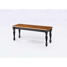 Wood Dining Bench Kitchen Room Chair Home Furniture Long Seat Brown & Black - Mumbai - India