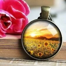 Field Of Sunflowers Necklace, Summer Pendant, Sunflower jewelry, Sunflowers gift