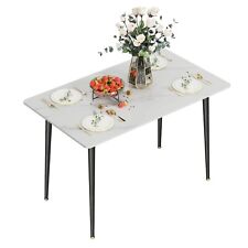 dining table Modern minimalist SINTERED STONE top metal leg living room kitchen - Irvine - US