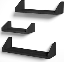 Floating Shelves Wall Mounted Set of 3, Solid Wood Wall Shelf Display Ledge Stor - Toronto - Canada