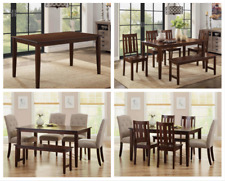 Solid Wood Kitchen Dining Room Office Table Seats 6 Furniture Rich Mocha TABLE - Mumbai - India