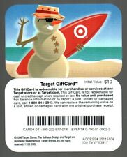 TARGET Sandman with Surfboard ( 2006 ) Gift Card ( $0 ) V2 - RARE