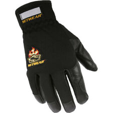 Setwear Pro Gloves Top Quality Leather Construction - Medium Size Glove - Black