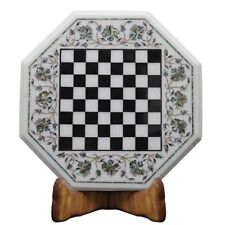 15 Marble Chess game Table Top Semi Precious stones art Handmade Home decor"