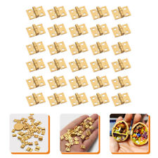 30 Pcs Copper Mini Hinge Accessories Miniature Hinges for Models Small Craft