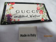 GUCCI 1 Clothing Designer Tag LABEL Replacement Sewing Accessories