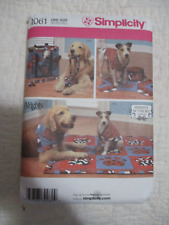 Simplicity 4061 Shirley Botsford Dog Accessories Uncut Quilt Toys Bag Pet