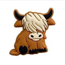 1 pc. Silicone Focal Bead 28.5 x 27mm, Beadable accessories Highland Cow