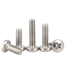 M2 M2.5 M3 M3.5 M4 304 Stainless Steel Phillips Cross Pan Head Machine Screws - CN