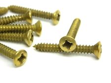 25, 50, or 100 Pieces! Oval Head Phillips #8 x 1-1/4 Wood Screws Bright Brass - Johnstown - US"