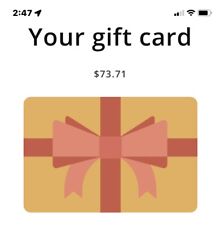 fathead gift card $73.71