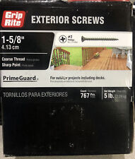 GRIP RITE #6 x 1-5/8 in. Sharp Point Polymer Coated Exterior Screw (5 lbs.-Pack) - Holland - US