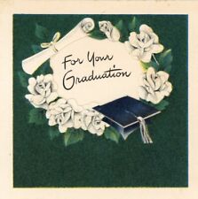 Vintage Gift Card Graduation dye cut opening