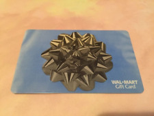 WALMART Silver Ribbon Bow ( 2007 ) Foil Gift Card ( $0 )