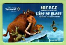 WALMART ( Canada ) Ice Age Continental Drift 2012 Gift Card ( $0 )